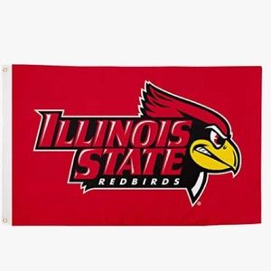 Illinois State Redbirds ISU outdoor 100% polyester 3x2 ft flag.
